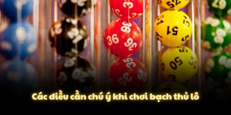 Các điều cần chú ý khi chơi bạch thủ lô